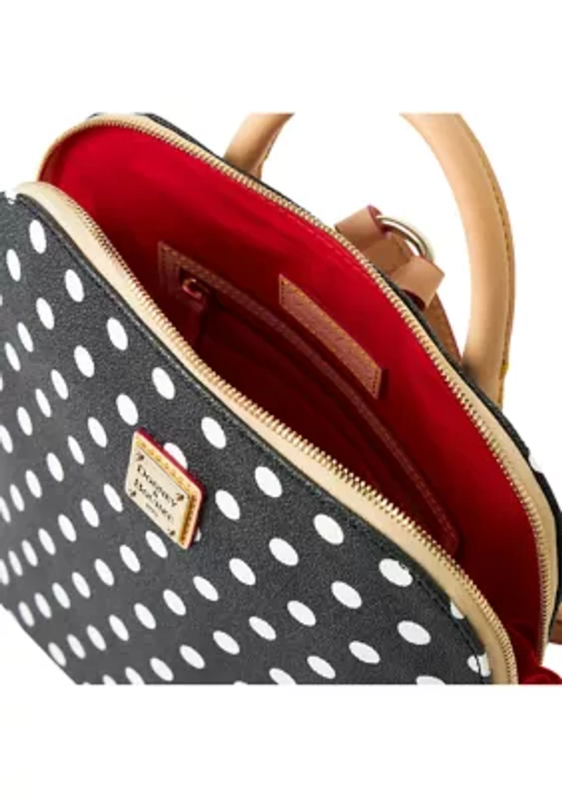 Polka Dot Zip Backpack