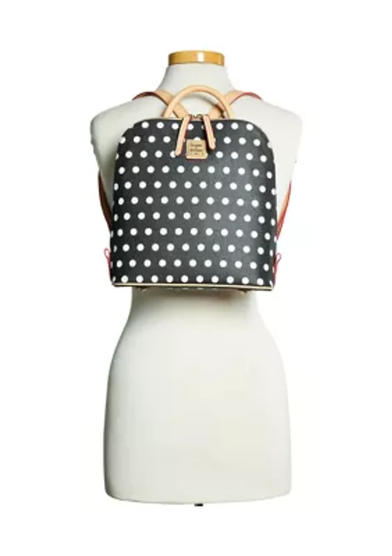 Polka Dot Zip Backpack