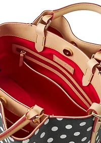 Polka Dot Brenna Satchel Bag