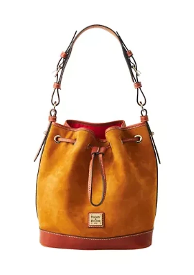 Suede Drawstring Bucket Bag 