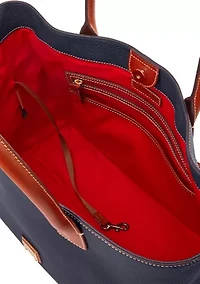 Pebble Leather Medium Russell Tote Bag