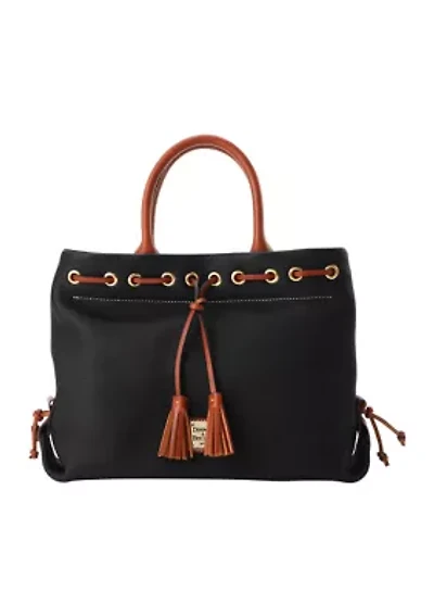 Pebble Grain Tassel Tote