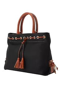 Pebble Grain Tassel Tote