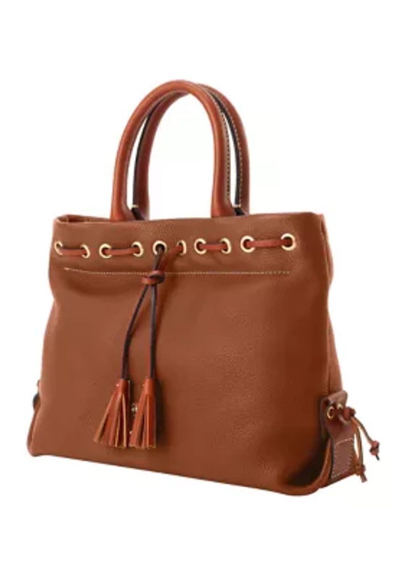 Pebble Grain Tassel Tote