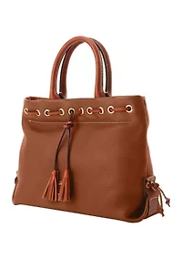 Pebble Grain Tassel Tote