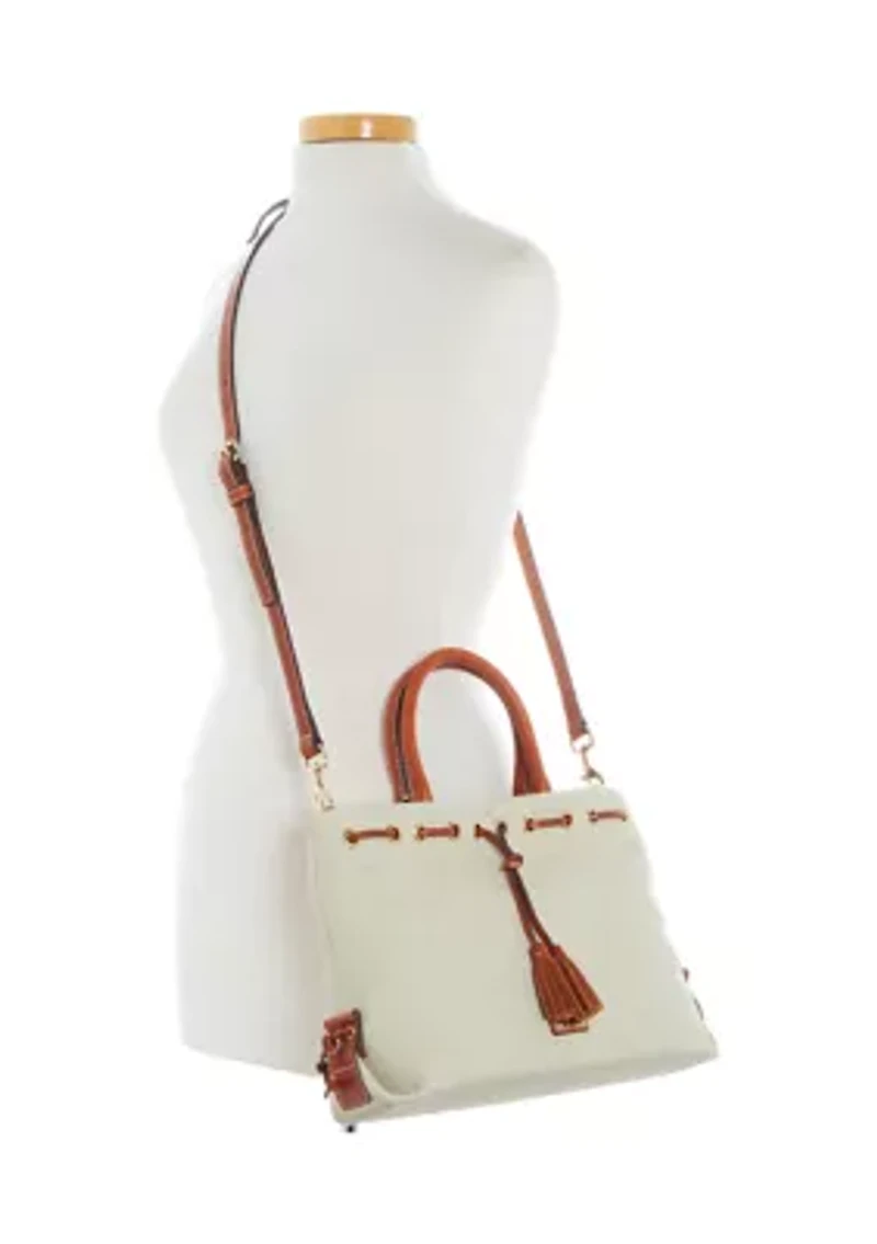 Pebble Grain Tassel Tote