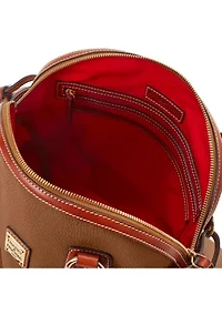 Pebble Grain Domed Satchel