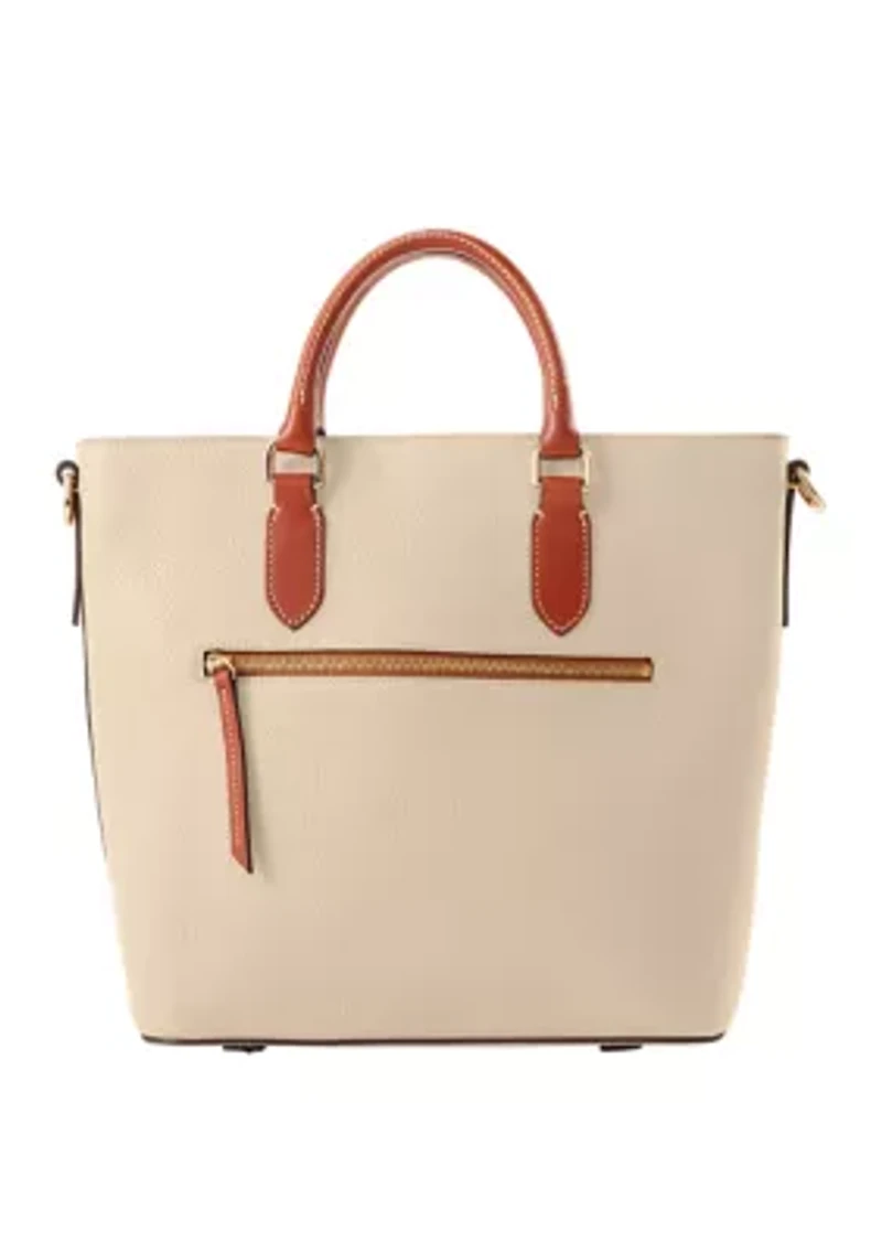 Pebble Leather Editors Tote Bag