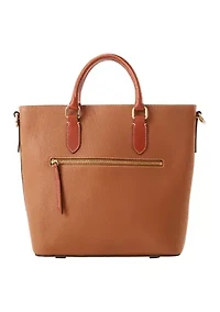 Pebble Leather Editors Tote Bag