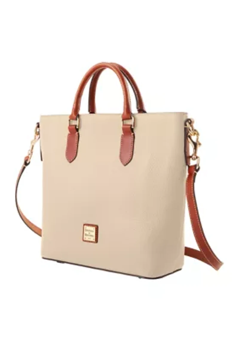 Pebble Leather Editors Tote Bag