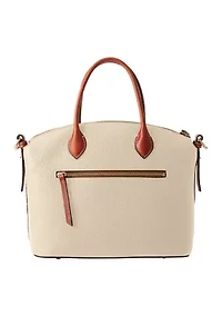 Pebble Grain Domed Satchel