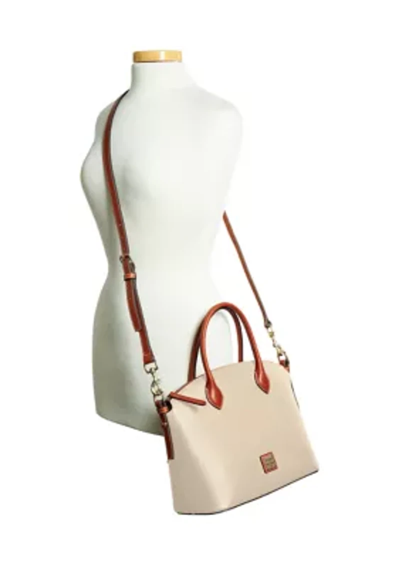 Pebble Grain Domed Satchel