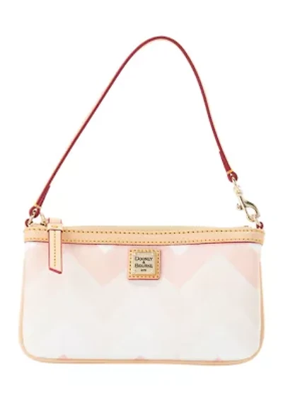 Chevron Large Slim Wristlet