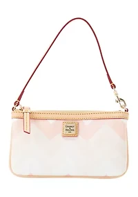 Chevron Large Slim Wristlet