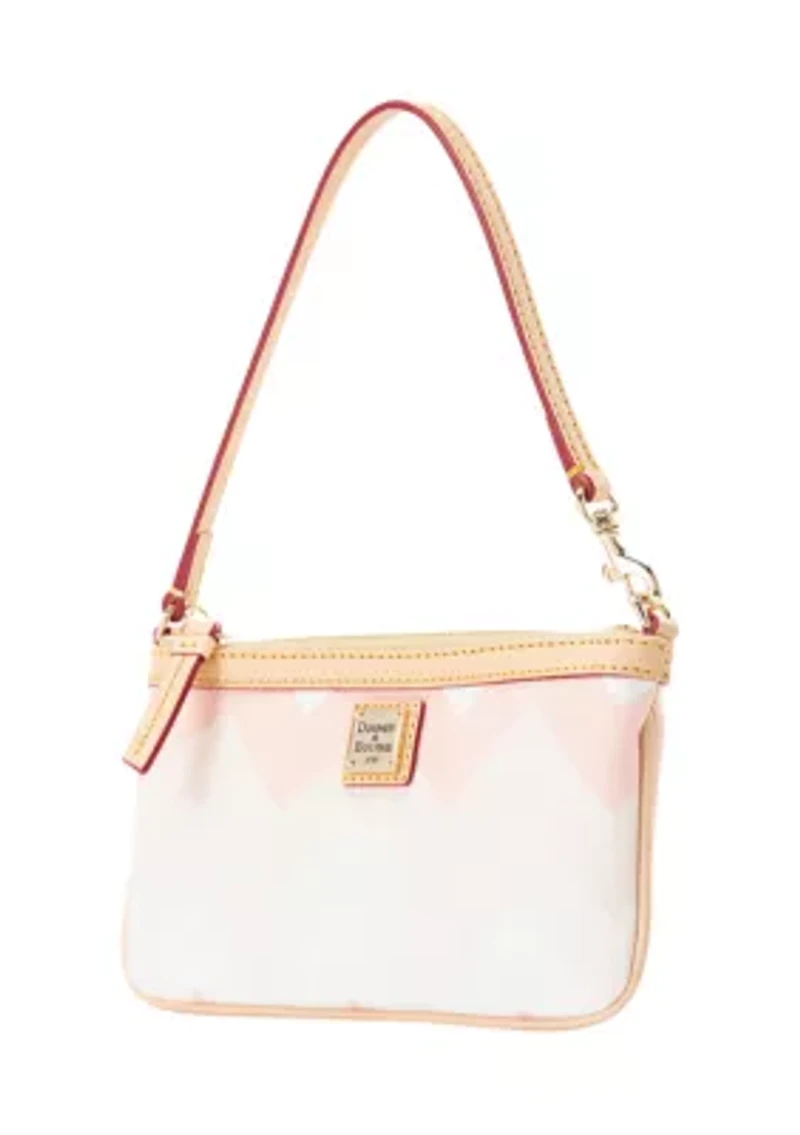 Chevron Large Slim Wristlet
