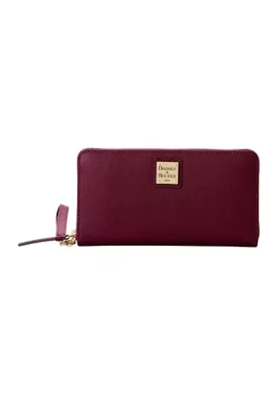 Saffiano Large Zip Around Wristlet
