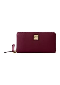 Saffiano Large Zip Around Wristlet