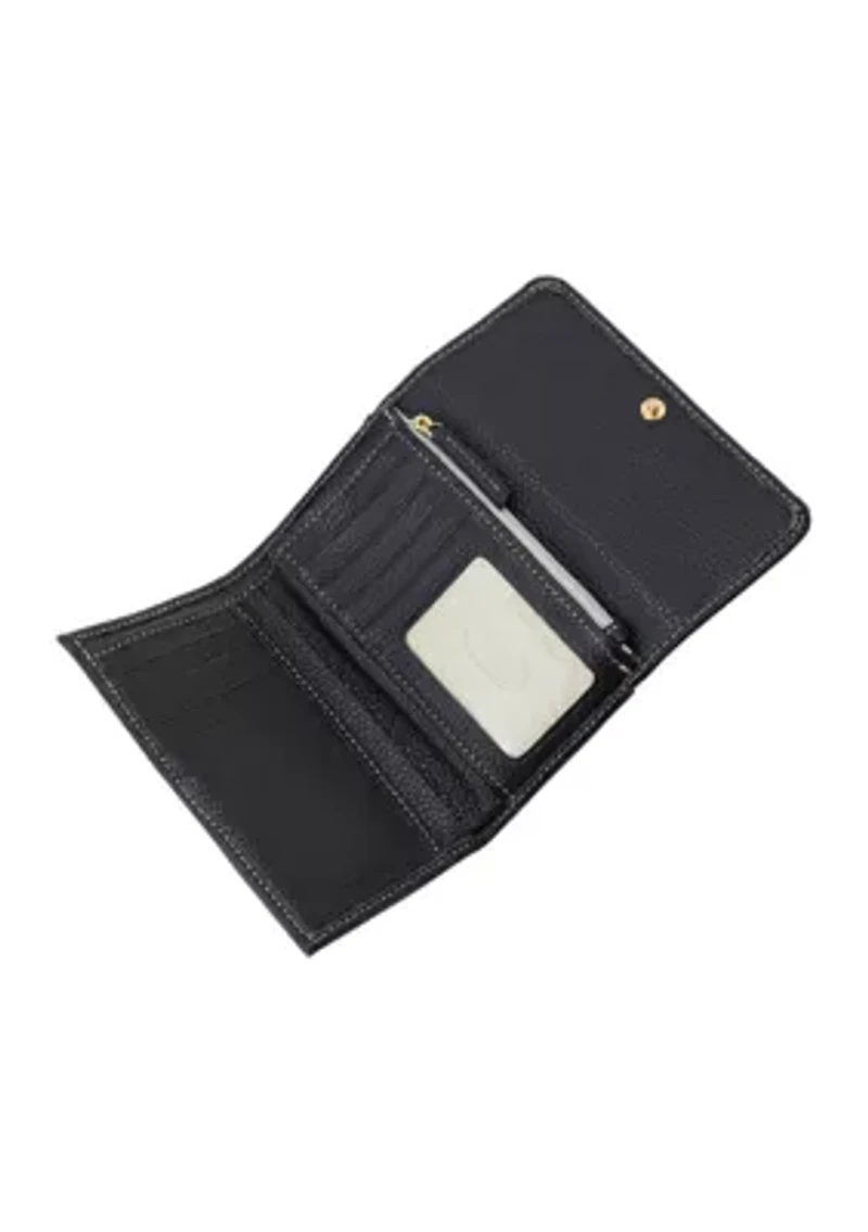 Lucca Pebble Grain Flap Wallet