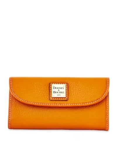 Pebble Grain Continental Clutch