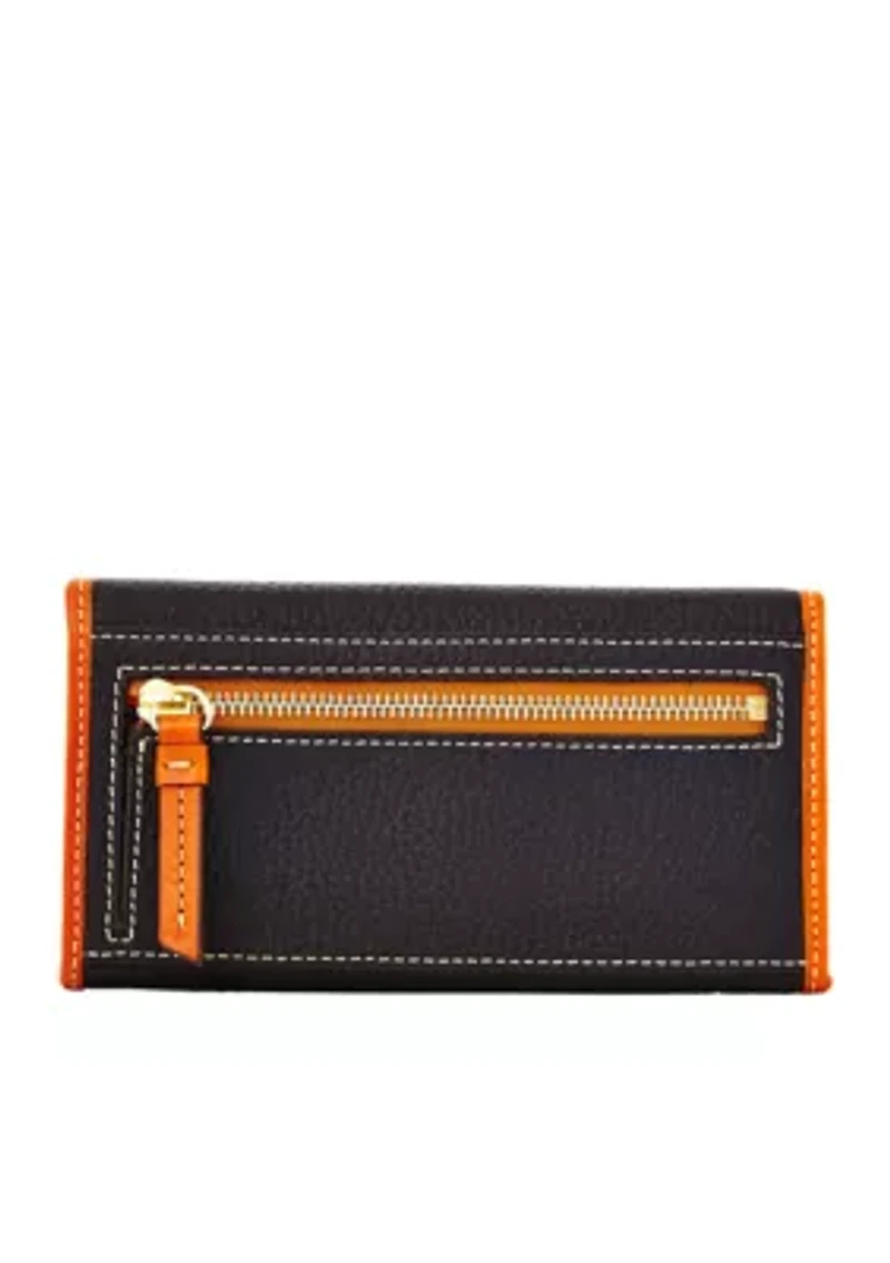 Pebble Grain Continental Clutch