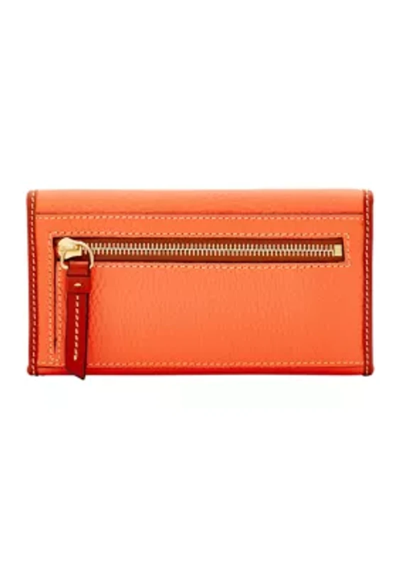 Pebble Grain Continental Clutch