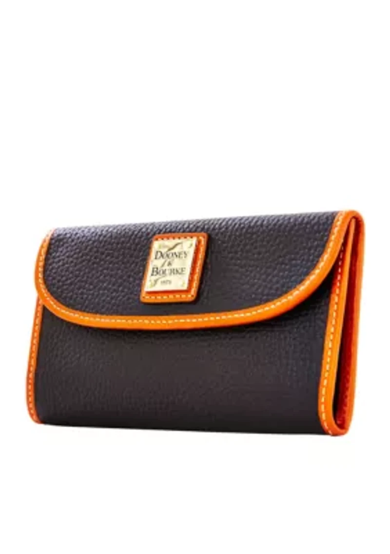 Pebble Grain Continental Clutch