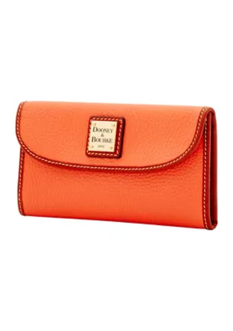 Pebble Grain Continental Clutch