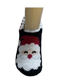 Santa Face Sherpa Lined Slipper