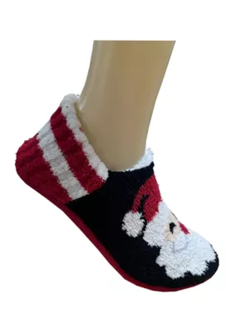Santa Face Sherpa Lined Slipper