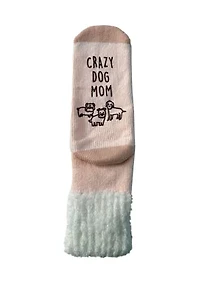 Crazy Dog Mom Slipper Socks