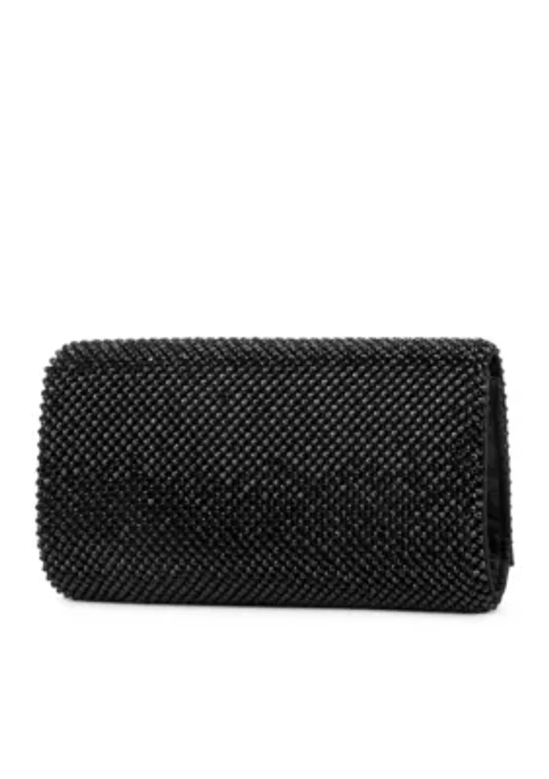 Cassie Sparkle Mesh Clutch