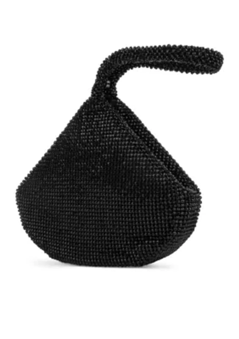 Staci Wristlet Sparkle Mesh Bag