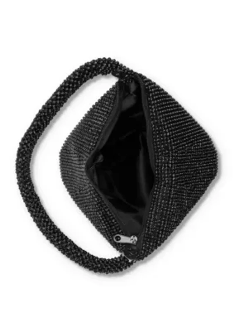 Staci Wristlet Sparkle Mesh Bag