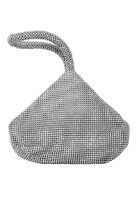 Staci Wristlet Sparkle Mesh Bag