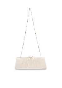 East West Satin Frame Clutch