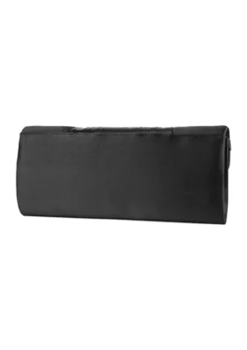 Satin Flap Evening Bag