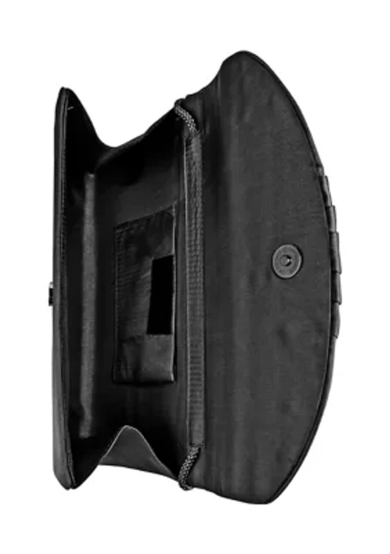 Satin Flap Evening Bag