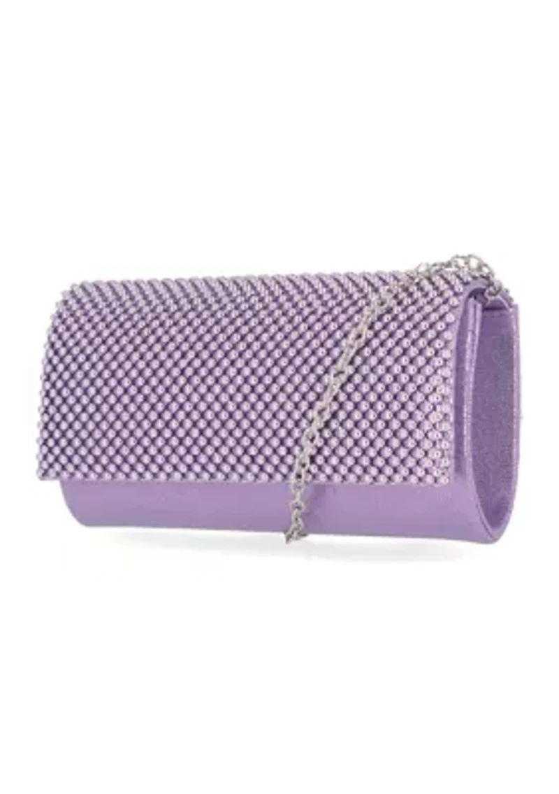 Luisa Ball Mesh Flap Clutch