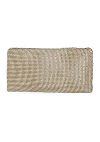 Hellene - Crystal Mesh Twisted Bow Clutch