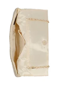 Hellene - Crystal Mesh Twisted Bow Clutch
