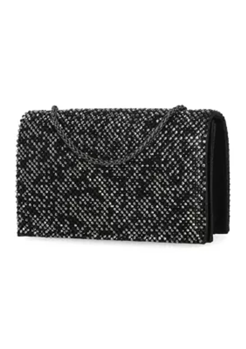 Adria Diamond Mesh Clutch
