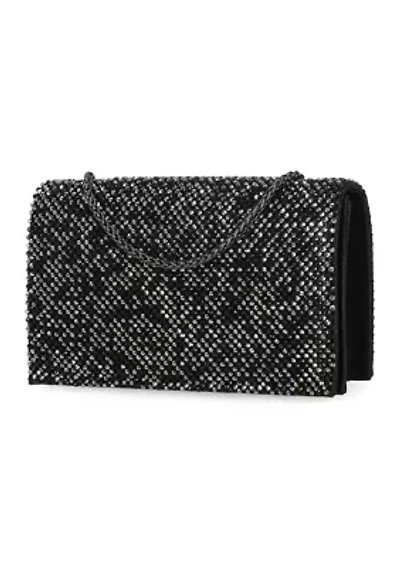 Adria Diamond Mesh Clutch