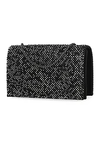 Adria Diamond Mesh Clutch