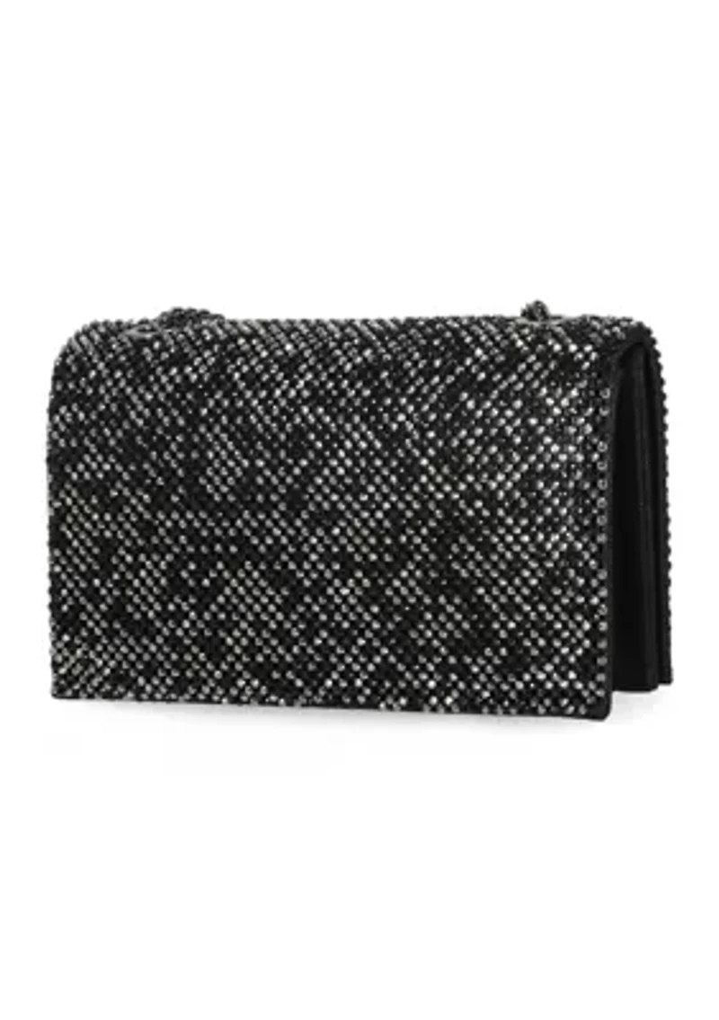 Adria Diamond Mesh Clutch