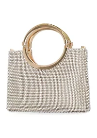 Zinia Diamond Mesh Clutch
