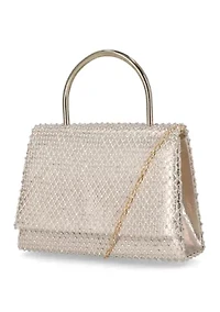 Netted Mesh Darleen Top Handle Bag