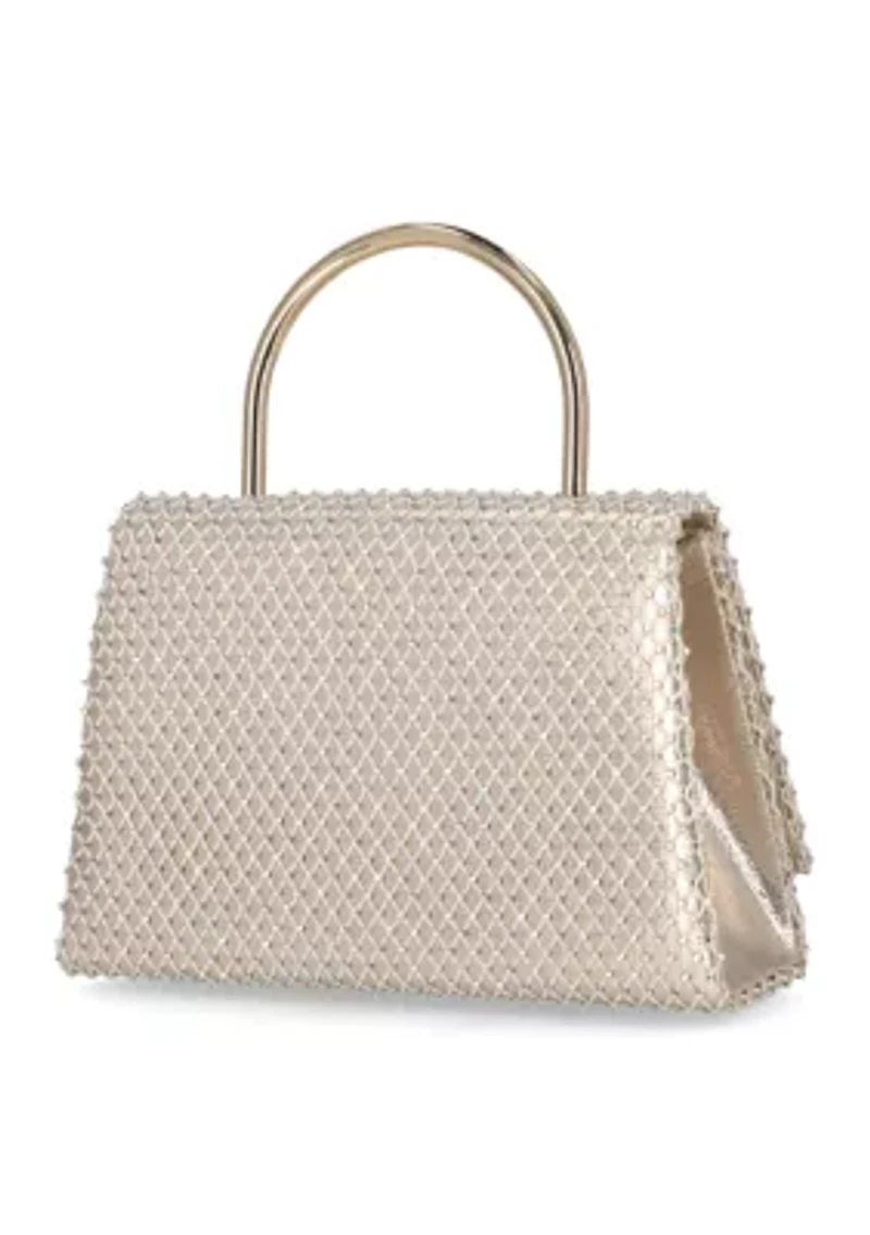 Netted Mesh Darleen Top Handle Bag