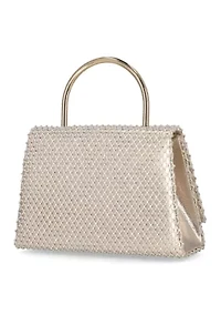 Netted Mesh Darleen Top Handle Bag