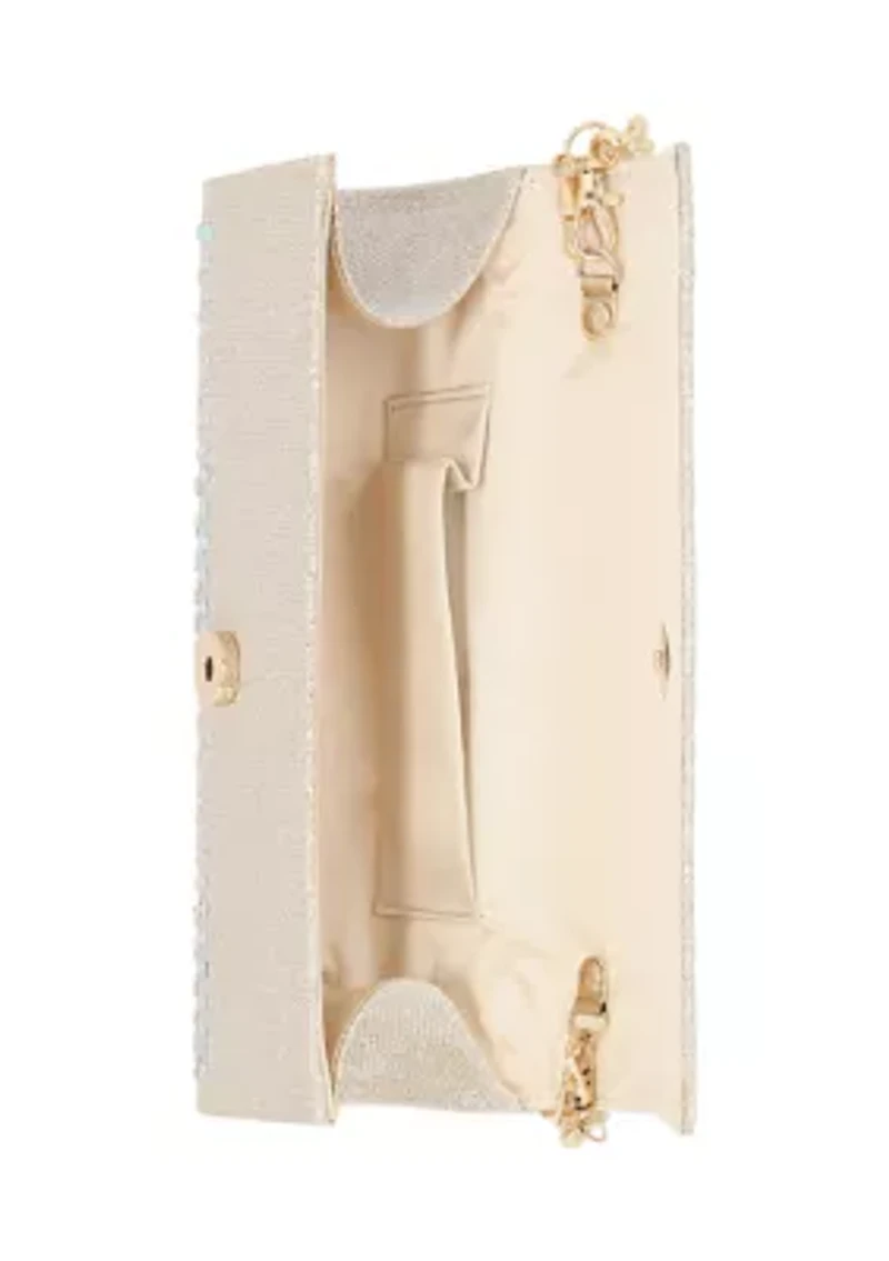 Max - Lurex with Stones Shoulder Clutch