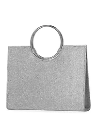 Lena - Lurex® Stones Ring Handle Bag